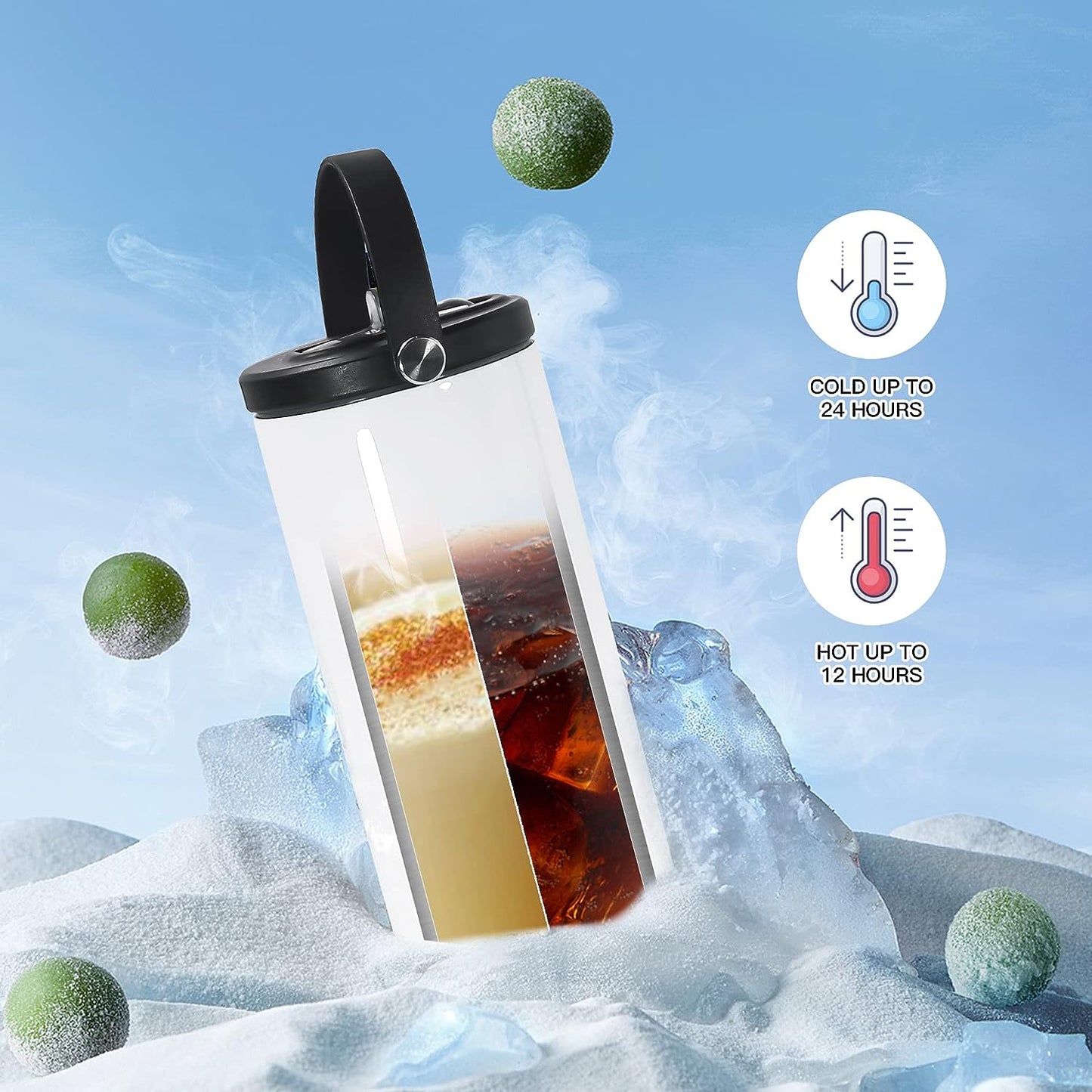 20oz Gloss Skinny Tumbler (Black Lid)