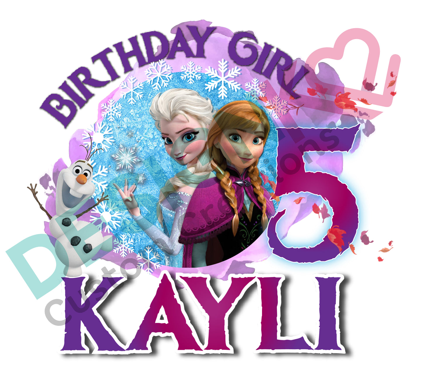 Frozen Personalised Birthday Shirt